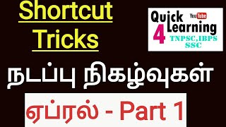April 2018 Current Affairs Part 1 - Tamil-TNPSC , Competitive Exam