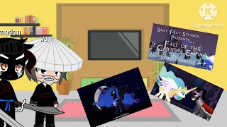 Wu and Garmadon react to the fall of the Crystal empire (part2 of reacting to lullaby of a princess)