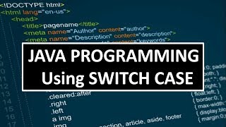 Java Programming - using Switch Case