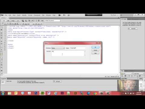 Use DreamWeaver CS6 to Insert Meta Tags Use DreamWeaver CS6 to Insert Meta Tags