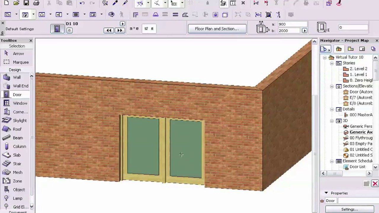 Tutorial Archicad Doors Youtube