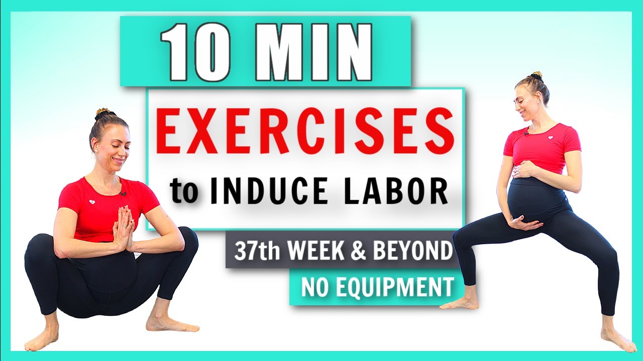 10 Min Exercises To Induce Labor Naturally At Home I How To Help Labor ...