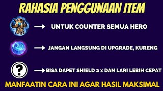 RAHASIAN MANFAATIN ITEM MOBILE LEGENDS INI AGAR HASILNYA MAKSIMAL, PRO TIPS ITEM PART 1