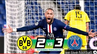 Borussia Dortmund vs PSG (2-3) Highlights and goals | Group Stage