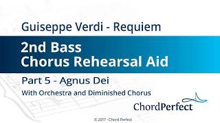 Verdi's Requiem Part 5 - Agnus Dei - 2nd Bass Chorus Rehearsal Aid