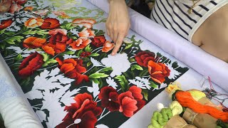 Livestream ThuongEmbroidery - Embroider a complete flower in a colorful flower garden