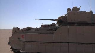 Bradley IFV 25mm M242 Gunnery Training in Kuwait