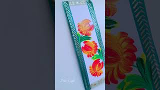 Acrylic Painting flowers 🎨| Stress Relief & Soothing Daily Art-8#arttherapy #shorts​ #YouTubeShorts