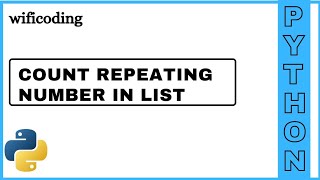 count repeating number in list using python