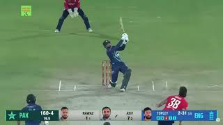 Two Huge Sixes | Asif Ali vs Reece Topley | Pakistan vs England | 4th T20I 2022 | PCB