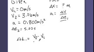 Physics 2.2.3 Velocity and Displacement with Constant Acceleration