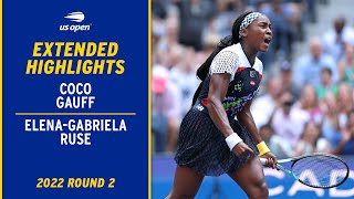 Elena-Gabriela Ruse vs. Coco Gauff Extended Highlights | 2022 US Open Round 2