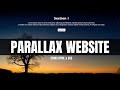 How to Create a Parallax Website Using HTML & CSS