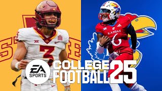 Iowa State vs Kansas CFB Simulation|EA Sports College Football 25