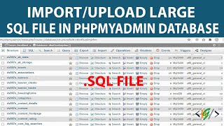 How to import large SQL file (.sql) into phpmyadmin Database