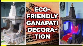 #Ajcreations01 Ganpati Decoration at Home, Essay Eco-Friendly Ganpati Decoration