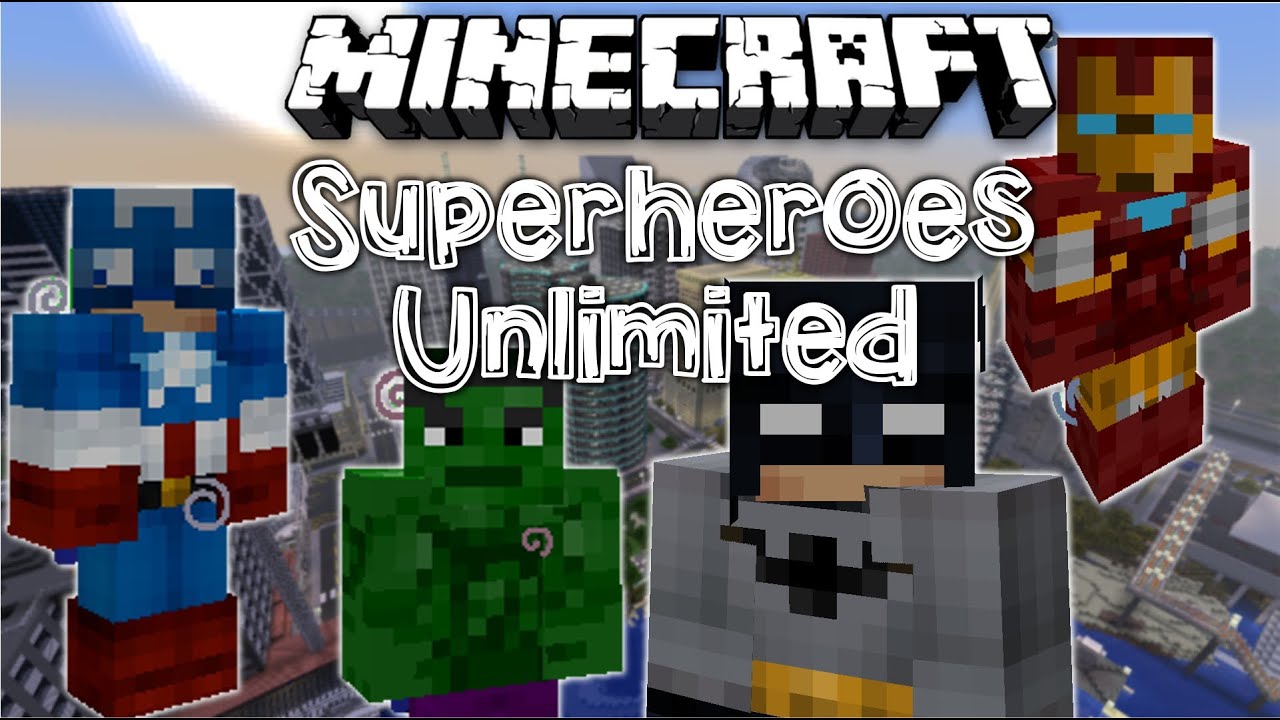 Minecraft SUPERHEROES UNLIMITED MOD - YouTube