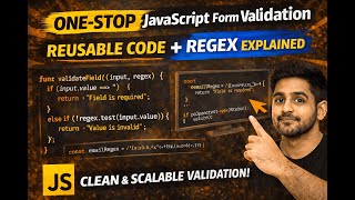One-Stop JavaScript Form Validation 🔥 Reusable Logic + Regex Explained