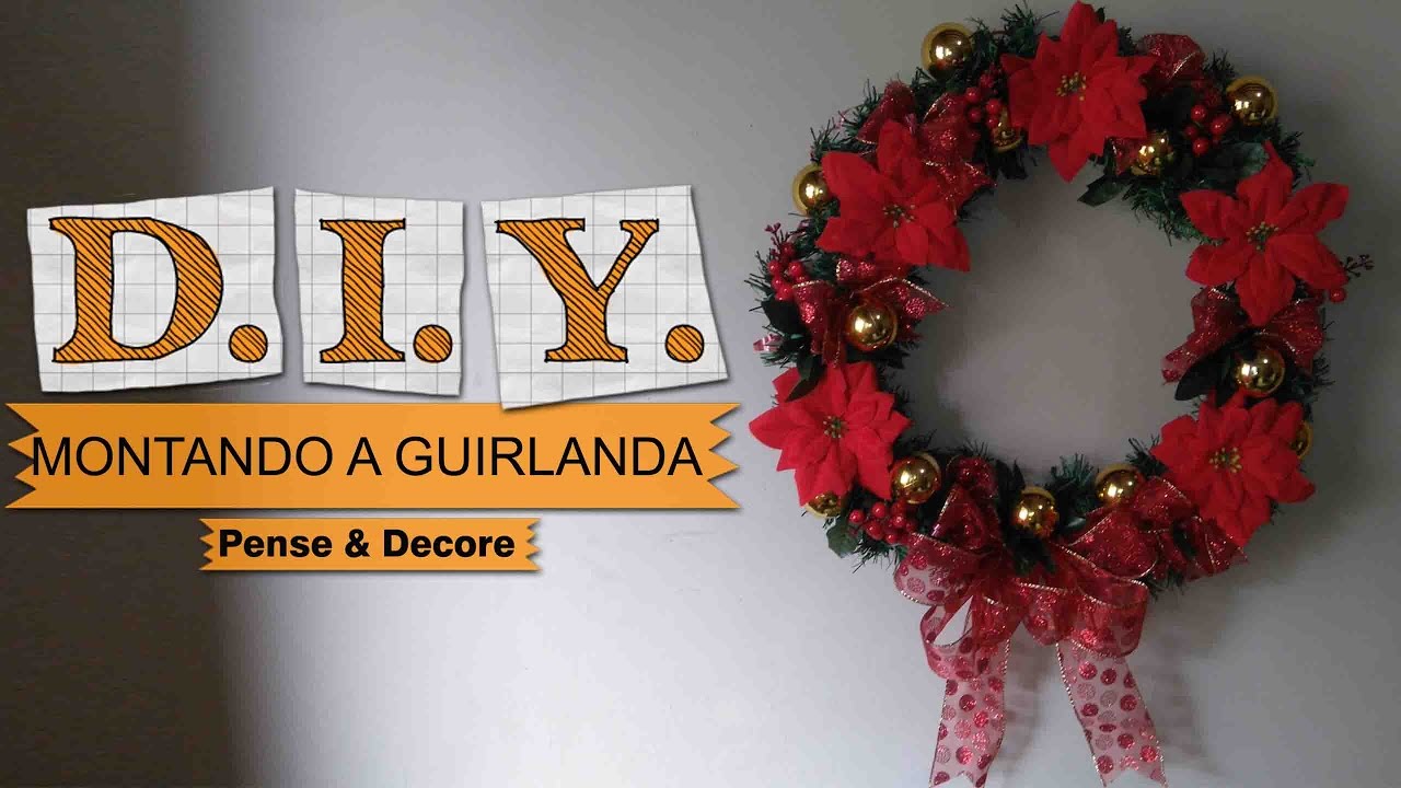 DIY - GUIRLANDA DE NATAL 🎄 - Fácil E Barato - YouTube