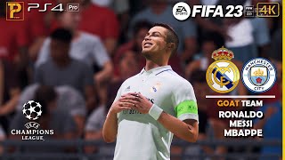 FIFA 23 - Ronaldo, Messi, Mbappe - Real Madrid vs Man City | Final UEFA Champions League [4K HDR]