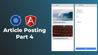 Passing Data using Angular Router | Article Posting App | Part 4 | Ionic tutorials