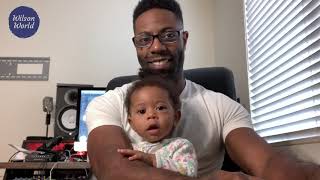 When her dad plays her song, this baby has the best reaction ever!