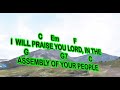 April 28 2024 Responsorial Psalm  I WILL PRAISE YOUR NAME FOREVER IN THE ASSEMBLY OF YOUR PEOPLE