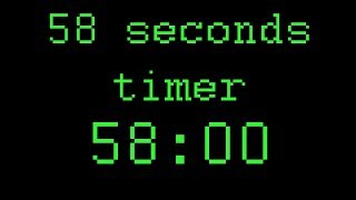 58 seconds timer