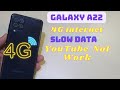 Samsung Galaxy A22 4G internet Settings | Slow Data Network connection Fix