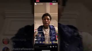 NBA YOUNGBOY goes off on Kodak on Instagram live