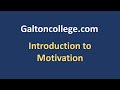 Introduction to Motivation