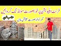 Molding work on house front elevation | Cement molding in Pakistan