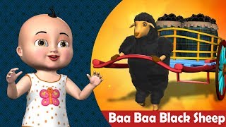 Baa Baa Black Sheep Nursery Rhyme  -  3D Animation Rhymes & Songs for Children