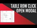 Open Custom Modals On Click For Table Rows | React-Bootstrap-Table2