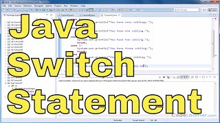 Java Tutorial - 07 - The Switch Statement