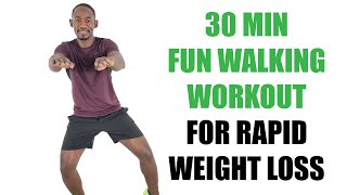 30 Minute FUN Indoor Walking Workout for Rapid Weight Loss