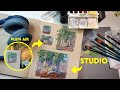 Gouache Plein Air in the forest & studio ✶ NEW YEARS 'GOALS'