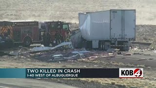 BCSO: 2 dead in I-40 crash near Albuquerque