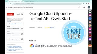 Google Cloud Speech-to-Text API: Qwik Start || #qwiklabs || #GSP119 || [With Explanation🗣️]
