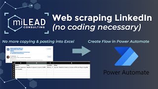 Webscraping: Extract LinkedIn Data using Power Automate (no code)