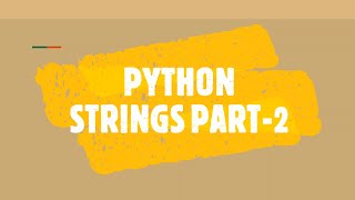 Python Strings Part-2 (Python with Data Sapiens #4)