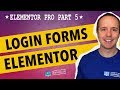 Elementor Pro Part 5 - Elementor Login Widget