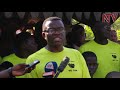 Katikkiro leads cleaning campaign in Lweza