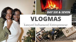 VLOGMAS DAY 6 + 7 | holiday decor, Q&A with my mom, another Christmas gift