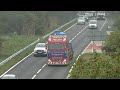 A1(M) motorway DAF XF, VOLVO FH, Renault truck, MAN, Mercedes, SCANIA - truck spotting Full HD