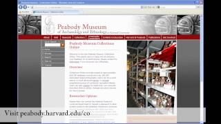 Researching Peabody Museum Collections: Getting Started