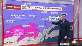 Winter storm to wallop New York area with up to a foot of snow, raging winds | NBC New York
