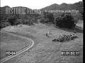 HISTORIC FILMS HD COLLECTION - AIRPLANE ON RUNWAY - HERDING CATTLE