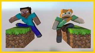 Minecraft - Alex VS Steve - [Softbody Race]