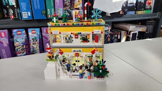 Building a Winter Modular LEGO Store Is Easy as 1-2-3!